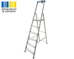 Алюмінієва одностороння стрем’янка 6 сходинок VIRASTAR NOVA PLUS