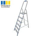 Алюмінієва одностороння стрем'янка 6 сходинок VIRASTAR NOVA  Фото№39401
