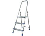 Алюмінієва одностороння стрем'янка 3 сходинки VIRASTAR NOVA  Фото№0