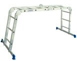 Багатофункціональна шарнірна драбина-стрем'янка VIRASTAR TRANSFORMER 4x3 сходинки  Фото№0