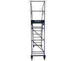 Драбина сталева складська пересувна H=1500 mm (без полиці)  Фото№8