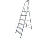 Алюмінієва одностороння стрем'янка 6 сходинок VIRASTAR NOVA  Фото№1