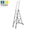 Алюмінієва трьохсекційна драбина TRIOMAX VIRASTAR 3x6 сходинок  Фото№39383