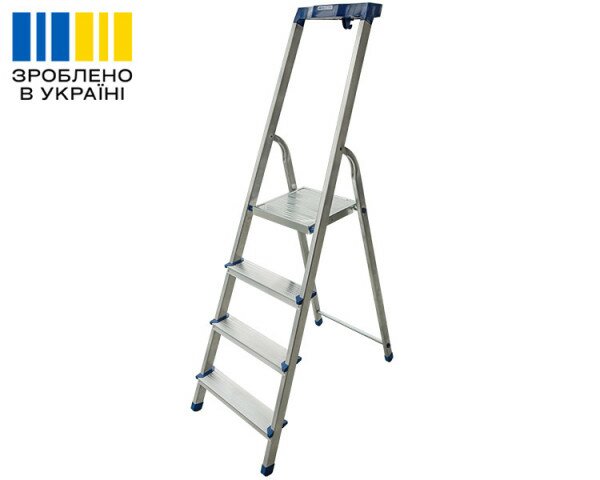 Алюмінієва одностороння стрем’янка 4 сходинки VIRASTAR NOVA PLUS