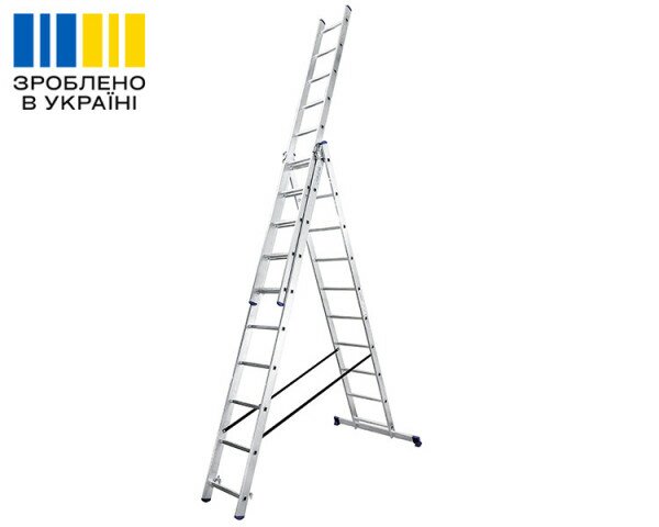 Алюмінієва трьохсекційна драбина TRIOMAX VIRASTAR 3x10 сходинок