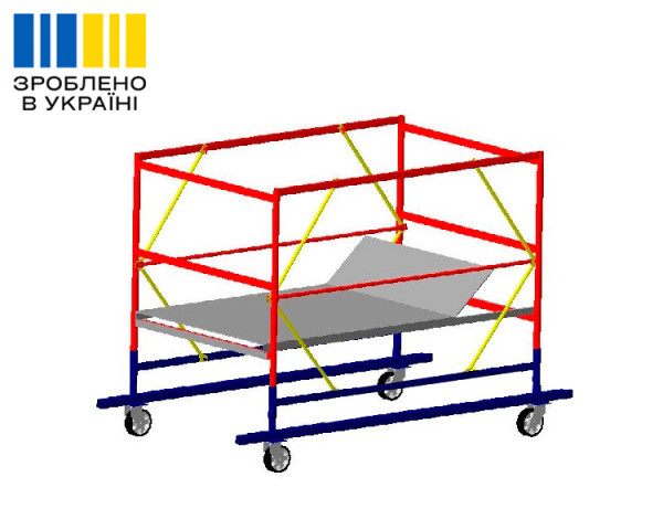 Базовий блок вишки-тури VIRASTAR ОПТИМА 2,0x1,2 м (з колесами)