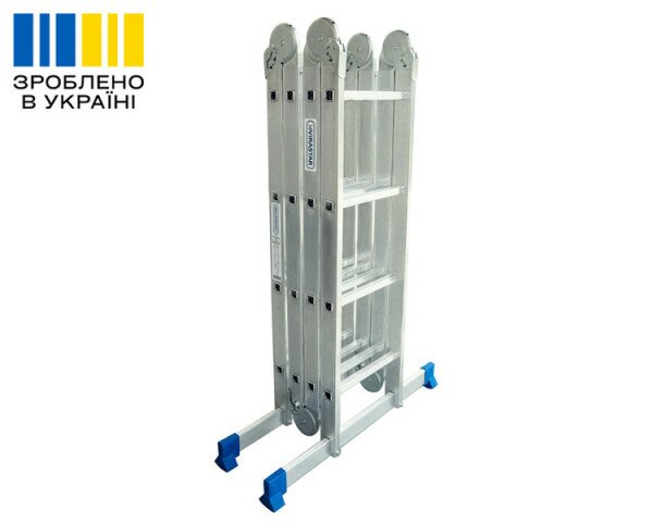 Multifunctional hinged stepladder VIRASTAR TRANSFORMER 4x4