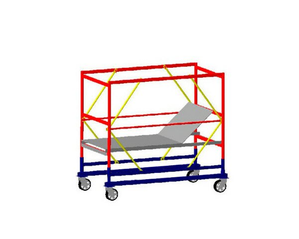 Базовий блок вишки-тури VIRASTAR КОМПАКТ 1,7x0,8 м (з колесами)